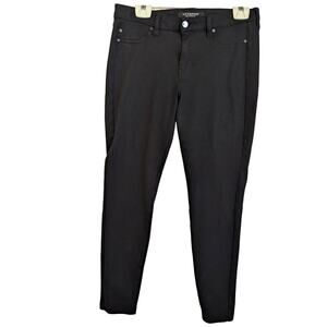 Liverpool Pants Stretch Slim Leg True Black Soft Casual Work Comfort Tiny Flaw